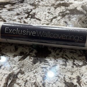 White with Blue Bird and Floral design Wallpaper